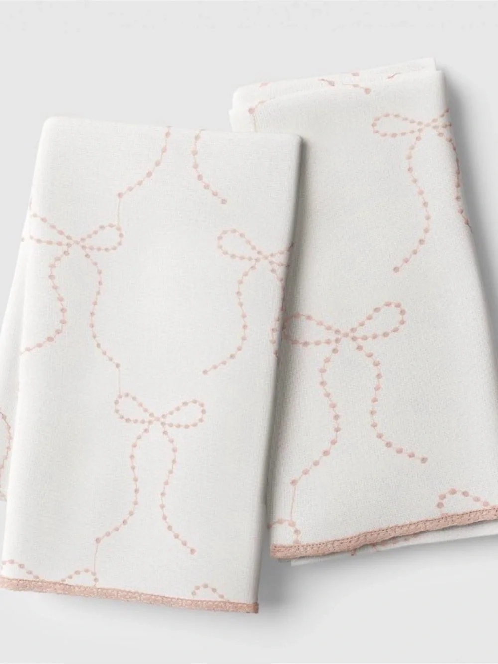 Dining Linen Set - Pink Embroidered Table Runner, Napkins & Towels